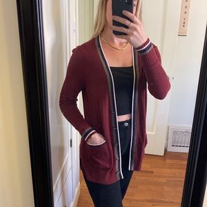 Preppy style cardigan